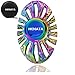 HENATA Fidget Spinner Toy EDC Hand Spinner Durable Stainless Steel Bearing High Speed Up to 8Min Colorful Metal Stress Reducer - Perfect For ADD, ADHD, Anxiety, and Autism Adult and Children (R-A10)