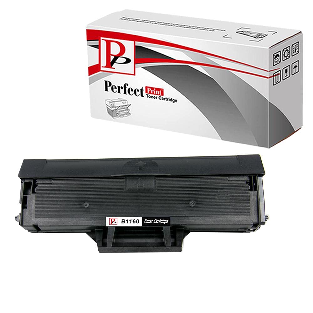 PerfectPrint Compatible Toner Cartridge Replacement for Dell B1160 B1160W B1163W B1165NFW (Black)