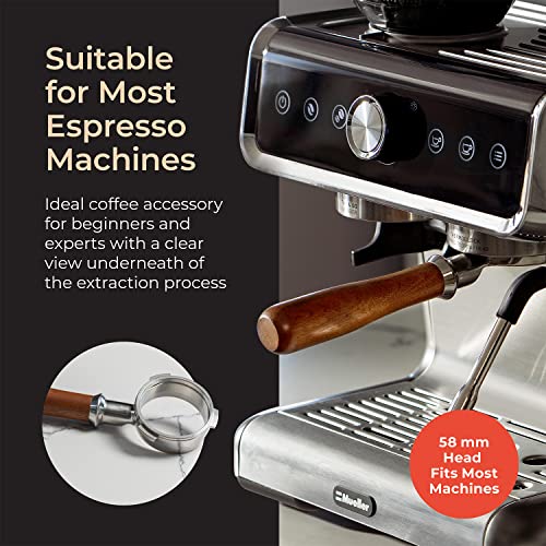 Mueller Bottomless Portafilter Handle Barista Tool, Compatible with