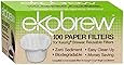 Optional Coffee Paper Filter for Ekobrew Single Serve Filter, 100 Count