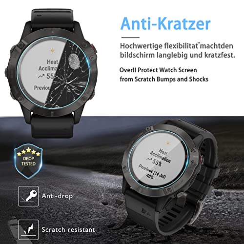 Garmin Fenix Pro Sapphire Solar Suoman 3-Pack Tempered Glass