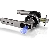 Keyless Entry Fingerprint Door Lock，Electronic Smart Door Dandle，Biometric Apartment Lock，Suitable for Home and Other…
