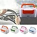 WHOSEE 12V Car Use Electric Heating Lunch Box Portable 1-2L Bento Meal Heater Food Warmer 45W Orange 8