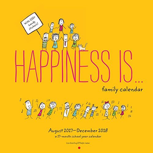 Happiness Is . . . 2017-2018 Family Calendar
