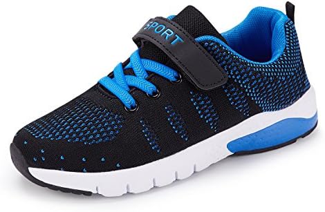 XUANIC Kids Running Shoes Lightweight Breathable Fashion Sneakers Casual Sport Shoes For Boys and Girls (EU 31, Blue)