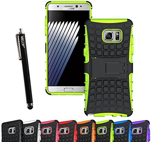 Galaxy Note FE Case, Galaxy Note 7 Case, MELOP Dual Layer Case Shell with [Kickstand] [Shock Absorption] Hybrid Armor Defender Protective Phone Case for Samsung Galaxy Note FE / Note 7 - Green