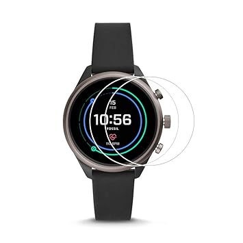 Zshion Protector de Pantalla Fossil Sport de 43 mm, dureza ...