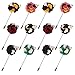 Landisun Men's Lapel Pin Flower Boutonniere Set Handmade For Suits (1 Dozen, Style 2)