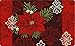 Toland Home Garden 800109 Red Damask Winter Door Mat 18x30 Inch Christmas Outdoor Doormat for Entryway Indoor Entrance