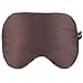 Natural Silk Eye Mask includes 2 Pair of Earplugs – Adjustable Sleep Mask for Men & Women, Large Soft Breathable Sleeping Blindfold – A Must Sleep Aid for Home or Travel!(Brown)