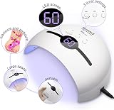 NAILGIRLS 48W UV LED Nail Lamp Gel Polish Curing Dryer 3 Timers Smart Sensor view 3