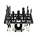 Travelmall 26 Makeup Brush &Nail Art Brushes Holder Organizer Tree Brush Dryer Folding Collapsible Air Drying Tower Mix Size (black)