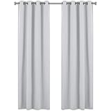 Deconovo Lot De 2 Rideaux Salon Rideaux Occultants Gris