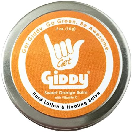 GIDDY Sweet Orange Climbers Salve, Balm &amp; Hard Lotion 0.5oz