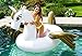 Pegasus Pool Float with Travel Bag - Gold Giant Inflatable Swan Swimming Float for Pool Party - Raft Pool Floaty Inner Tube Unicorn Float for Adults and Kids by BananaFloats