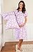 Gownies - Designer Hospital Gown Labor Kit (Large/X Large prepregnancy 10-18, Helen Gownie with matching pillowcase)