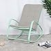 Sophia & William Outdoor Patio Rocking Chair Padded Steel Rocker Chairs Clearance Support 300lbs, Green