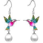 Sterling Silver Celtic Pearl Earrings - Bee/Swan/Butterfly Designs for Valentine's & Mother's Day Gifts