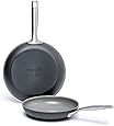 GreenPan Chatham Ceramic Non-Stick Open Frypan Set, 8" and 10", Grey -