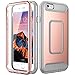YOUMAKER iPhone 6S Case, Heavy Duty Protection Full-Body Rugged Case with Built-in Screen Protector for Apple iPhone 6S (2015) 4.7 inch/iPhone 6 (2014) - Rose Gold/Gray