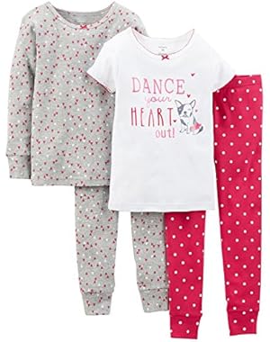 Baby Girls' 4 Piece PJ Set (Baby) - Dance