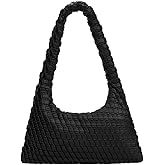 KWANI Textured Hobo Bag - PU Leather Shoulder Tote Handbag for Women, Magnetic Closure, Casual Work Travel Bag