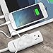 Fosmon 3 Outlet Power Strip - UL Listed, Non Surge Protection & Ship Approved, Heavy 3FT Extension Cord Wall Mount with 3 Prong Grounded AC Plug for Cruise Ship, Dorm Room, Office, Hotel