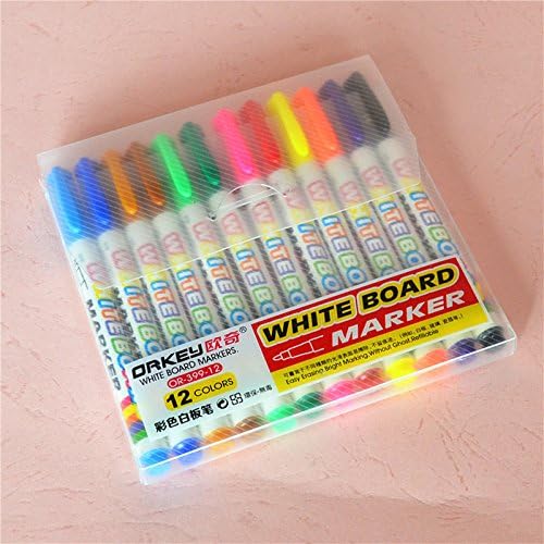 12 color set Whiteboard Marker Pens White Board Dry-Erase Marker Fine Nib