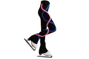 JoyCan Figure Skating Pants with Fleece for Girls Black Training Clothes for Child and Adlt to Wear While Skating