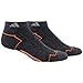 adidas Men's Climacool Ii Low Cut Socks (2 Pack), Black Onix Marl/Solar Orange/Grey, One Size