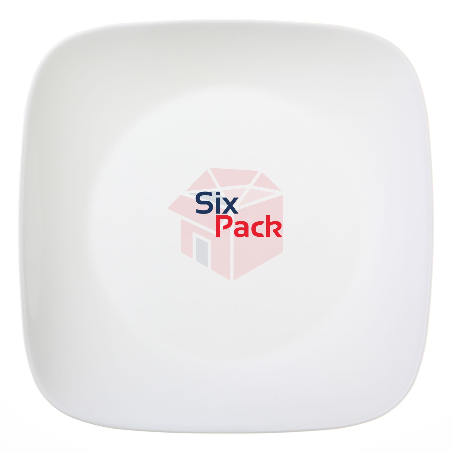 Corelle Square 10-1/4-Inch Dinner Plate, Pure White, Pack Of on