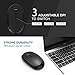 Wireless keyboard and Mouse, Jelly Comb 2.4G Slim Compact Small Keyboard and Mouse Combo for Windows, Laptop, PC, Notebook (Black)