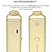 Easy Grinder Electric Spice Herb Grinder and Dispenser with Replacement Blades 2.5g Storage Chamber, Adjustable Magnetic Swing Tip, Rechargeable Battery, USB cord, and Cleaning Brush Gold