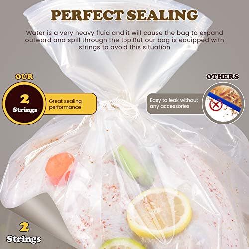 Turkey Brining Bag, 26"×22", 2 Pack, Extra Large Brine Bag with 2