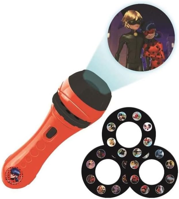 LEXIBOOK Miraculous Ladybug Cat Noir Stories Projector with 3 Discs