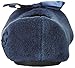 Isotoner Women's Terry Ballerina Slipper with Bow for Indoor/Outdoor Comfort, Navy, Large / 8-9 Regular US