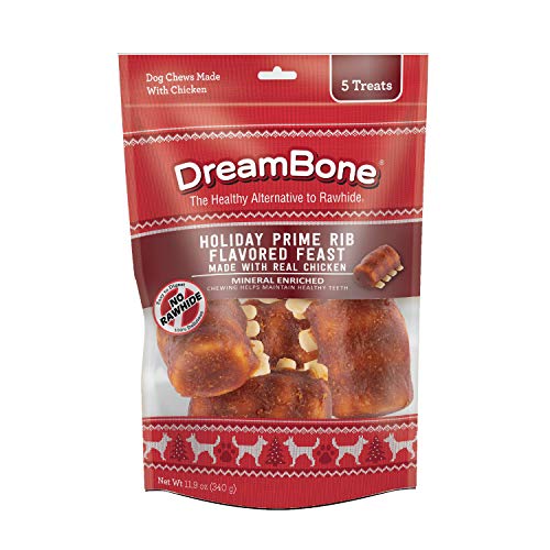 Dreambone Prime Rib Flavored Feast 5 Count, Made with Real Chicken