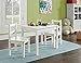 Ameriwood Home Hazel Kid's Table and Chairs Set, White