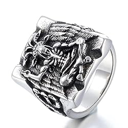 ZMY Home Scary Baphomet Ring Stainless Steel