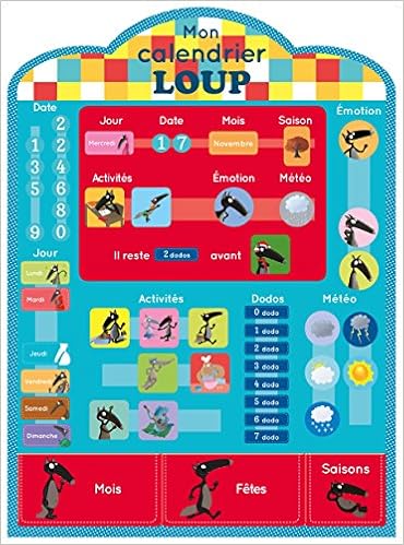 Calendrier Loup 2023 Sanleane Amazon.fr - Le Loup - Calendrier En Tissu - Lallemand, Orianne, Thuillier,  Eléonore - Livres