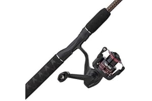 Ugly Stik GX2 Spinning Reel and 6' Fishing Rod Combo Travel Kit, Includes Cloth Travel Bag, 4-Piece, Graphite and Fiberglass 
