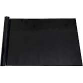 XCNO Black Aquarium Background Fish Tank Film, Static Cling, 23.6 x 11.8 in | Glue-Free, Thickened Waterproof Vinyl, Total Light Blockout, Makes Fish Colors Pop, Easy to Install and Remove, Reusable