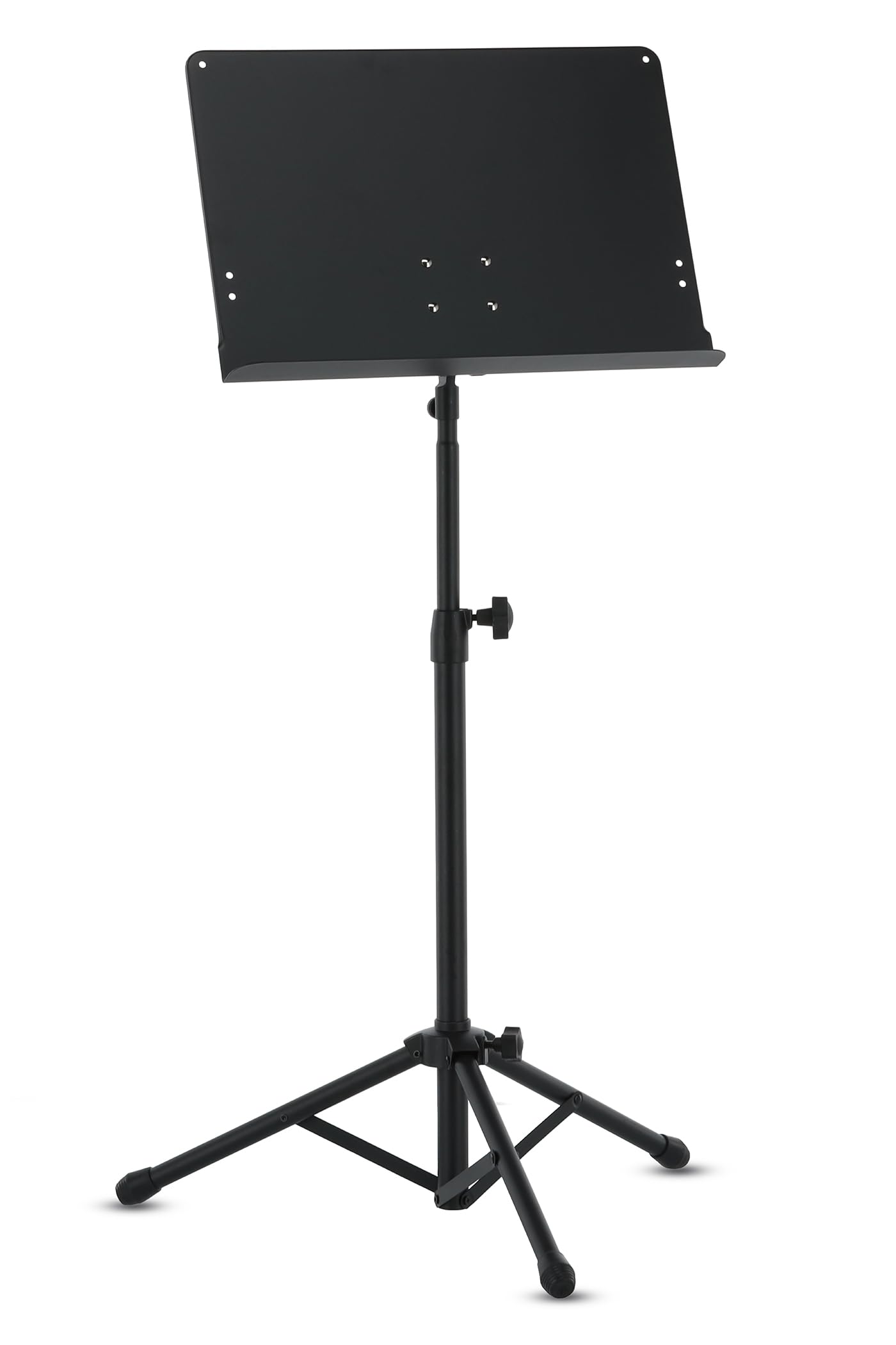 GEWA Orchestra Music Stand - Metal - Foldable - Solid Plate and Removable - Cast Base - Prism Joint - Height 68-118 cm - Weight 3.8 kg - Black