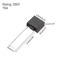 uxcell 30Pcs DIP Mounted Miniature Square Slow Blow