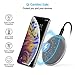 CHOETECH Wireless Charger, Qi Certified Zinc-Alloy & PU Ultra-Slim 10W Max Wireless Charging Pad, Compatible iPhone XS/XS Max/XR/X/8/8+, Galaxy Note 10/S20/S20+/S10/S10+, 5W all Qi Enabled Devices