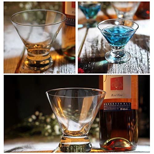 Hs&sure Weingläser, Cocktailglas, kleine Weingläser, Likörglas breiter Mund-Champagner-Glas-Eiscremetaler (Color : 2… – Bild 8