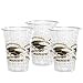 Party Essentials Soft Plastic Printed Party Tumblers/ 16-Ounce Graduation Cups, Black/Gold, 20-Count