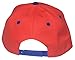 QML Premium Cotton Snapback Baseball Cap Solid and 2-Tones ( 33 Colors / Adjustable) (2 TONE, RED/ROYAL BLUE)