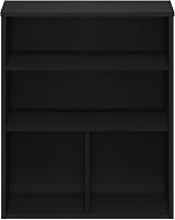 Furinno PASIR 3-Tier Shelf Bookcase Black Oak 30cm D x 60cm W x 71cm H view 4