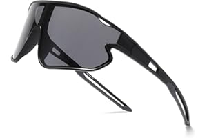 Novoto Kids Baseball Sunglasses, Youth Lightweight Cycling Sun Glasses for Age 8-16 Boy Girl, TR90 Frame & Retainer Strap